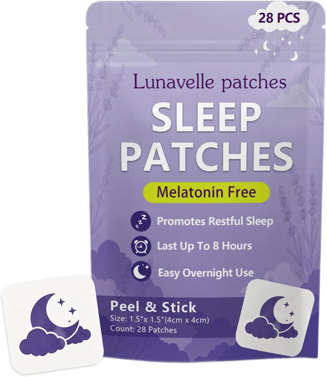 Lunavelle Sleep Patches, Lunavelle Sleep Patches for Adults, Quick-Acting & Long-Lasting